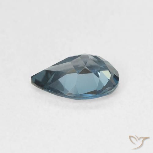 Topacio Azul Londres natural de 0.72 ct, En forma de pera, VVS