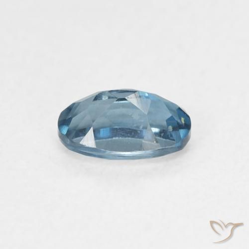 Topacio Azul Londres natural de 0.62 ct, Ovalada, VVS