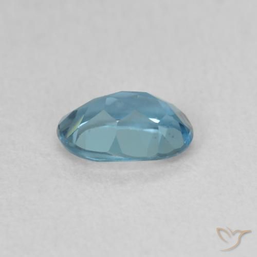 Topacio Azul Londres natural de 0.55 ct, Ovalada, VVS