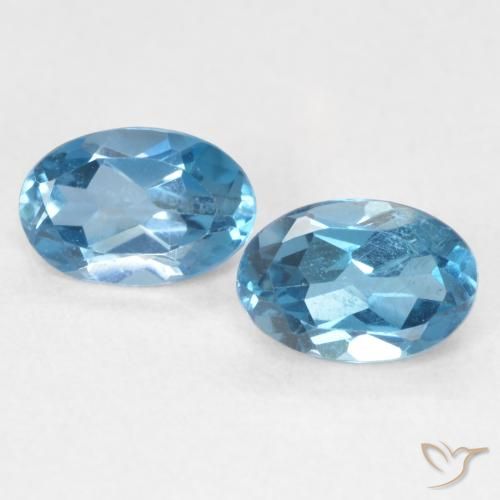 1.14ctw Natural Azul Londres Topacio, Ovalada, VVS-VS