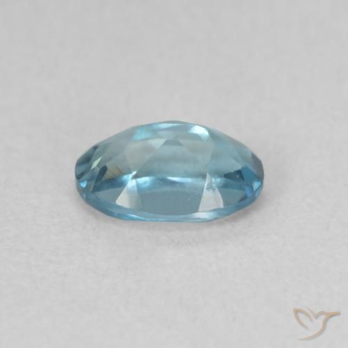 Topacio Azul Londres natural de 0.65 ct, Ovalada, VVS-VS