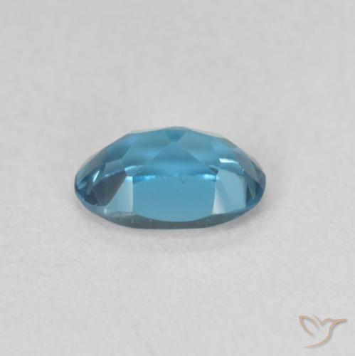 Topacio Azul Londres natural de 0.56 ct, Ovalada, VVS-VS
