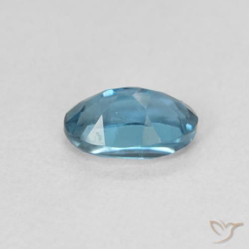 Topacio Azul Londres natural de 0.58 ct, Ovalada, VVS-VS