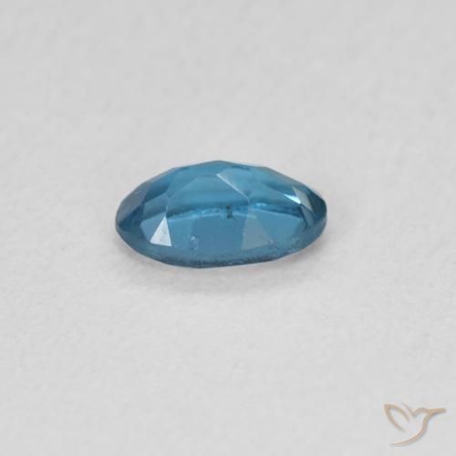 Topacio Azul Londres natural de 0.53 ct, Ovalada, VS