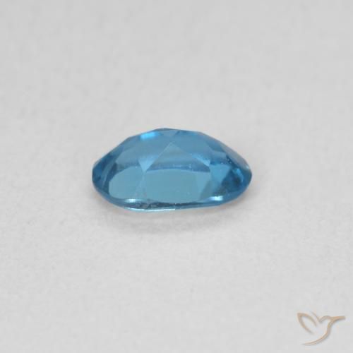 Topacio Azul Londres natural de 0.51 ct, Ovalada, VS