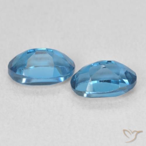 Gemas de Topacio Azul Londres natural de 1.13 ct, Ovalada, VS