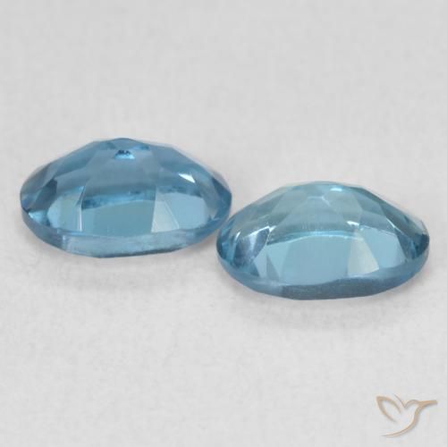 Gemas de Topacio Azul Londres natural de 1.31 ct, Ovalada, VS