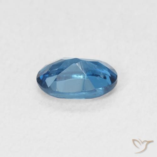 Topacio Azul Londres natural de 0.60 ct, Ovalada, VVS-VS
