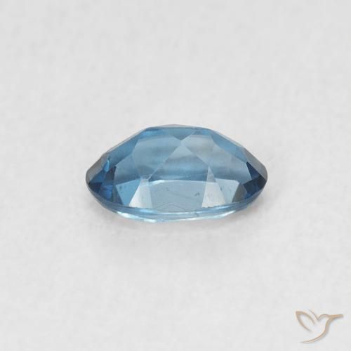 Topacio Azul Londres natural de 0.58 ct, Ovalada, VVS-VS