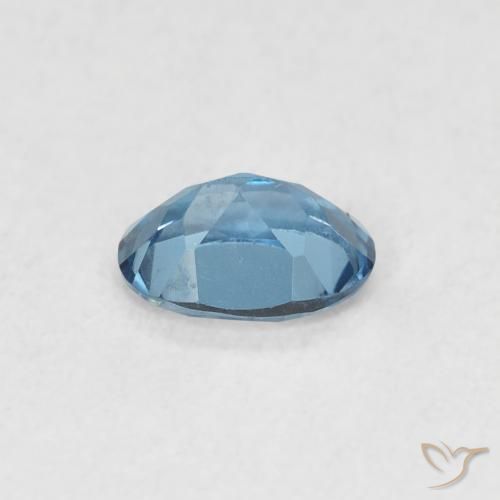 Topacio Azul Londres natural de 0.53 ct, Ovalada, VVS-VS