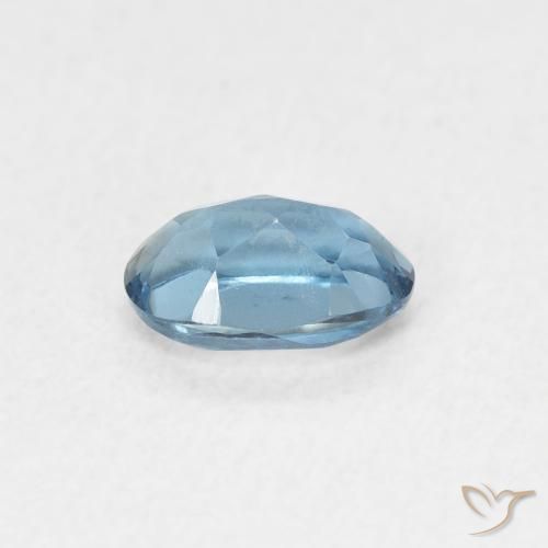 Topacio Azul Londres natural de 0.67 ct, Ovalada, VVS-VS