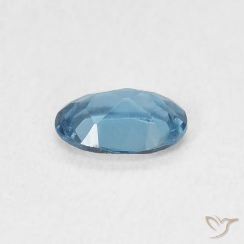 Topacio Azul Londres natural de 0.52 ct, Ovalada, VVS-VS