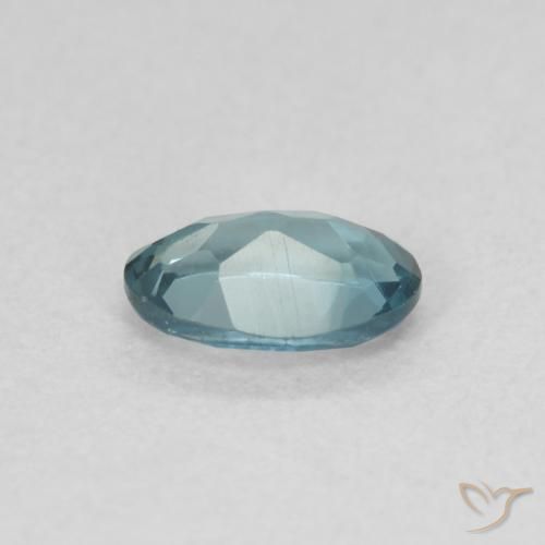 Topacio Azul Londres natural de 0.52 ct, Ovalada, VVS