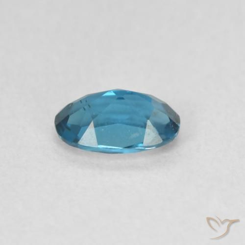 Topacio Azul Londres natural de 0.50 ct, Ovalada, VVS