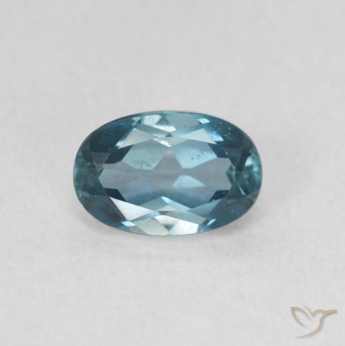 0.66ct Natural Azul Londres Topacio, Ovalada, VVS