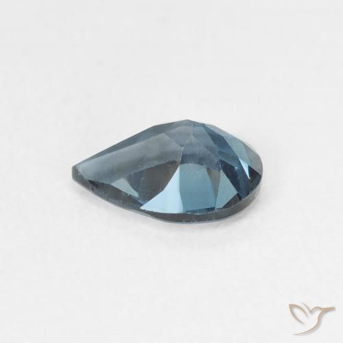 Topacio Azul Londres natural de 0.78 ct, En forma de pera, VS