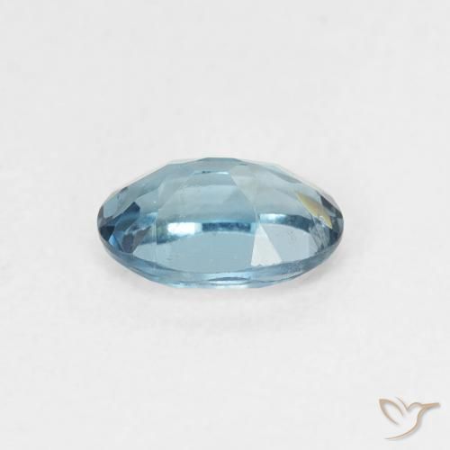 Topacio Azul Londres natural de 0.65 ct, Ovalada, VS