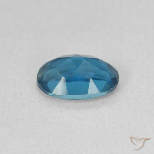 Topacio Azul Londres natural de 0.59 ct, Ovalada, VVS-VS