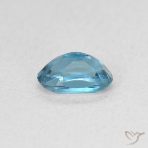 Topacio Azul Londres natural de 0.56 ct, Ovalada, VVS-VS
