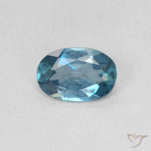 0.52ct Natural Azul Londres Topacio, Ovalada, VVS-VS