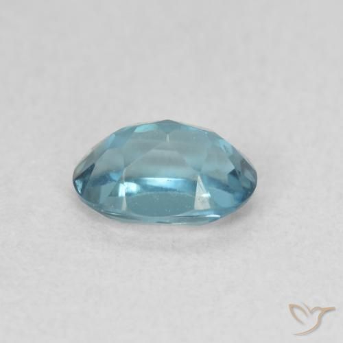 Topacio Azul Londres natural de 0.65 ct, Corte Óvalo, VVS-VS