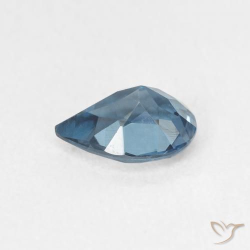 Topacio Azul Londres natural de 0.78 ct, En forma de pera, VVS-VS