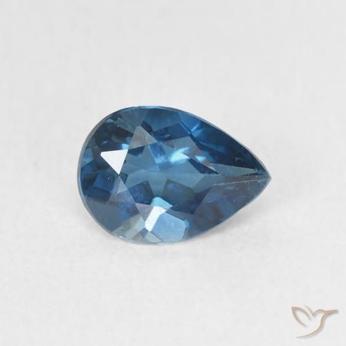 0.81ct Natural Azul Londres Topacio, En forma de pera, VVS-VS
