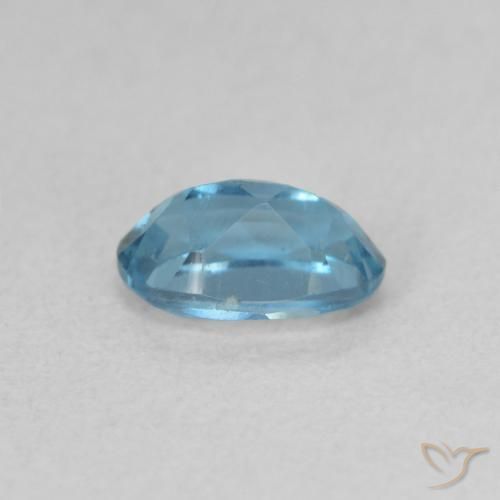 Topacio Azul Londres natural de 0.60 ct, Ovalada, VVS-VS