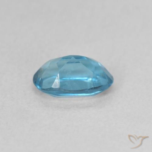 Topacio Azul Londres natural de 0.57 ct, Ovalada, VVS-VS