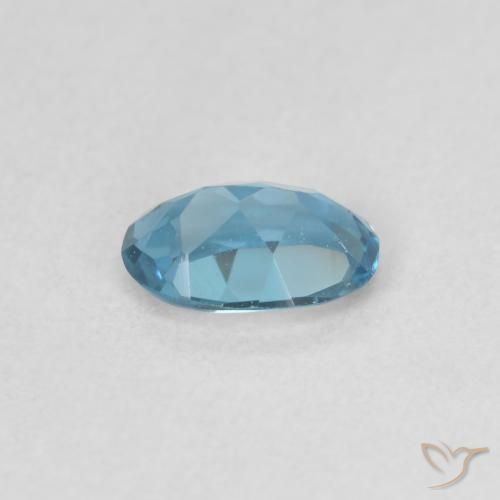 Topacio Azul Londres natural de 0.50 ct, Ovalada, VVS-VS