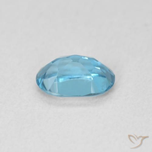 Topacio Azul Londres natural de 0.52 ct, Ovalada, VVS-VS