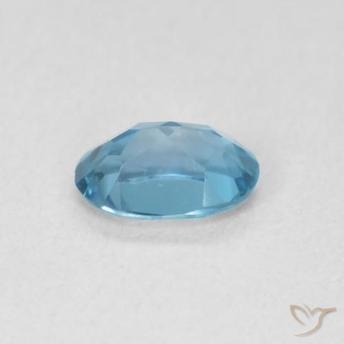 Topacio Azul Londres natural de 0.57 ct, Ovalada, VVS-VS