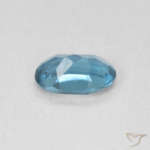 Topacio Azul Londres natural de 0.59 ct, Ovalada, VVS-VS