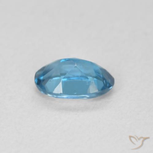 Topacio Azul Londres natural de 0.56 ct, Ovalada, VVS-VS