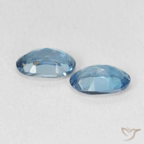 Gemas de Topacio Azul Londres natural de 0.98 ct, Ovalada, VVS-VS