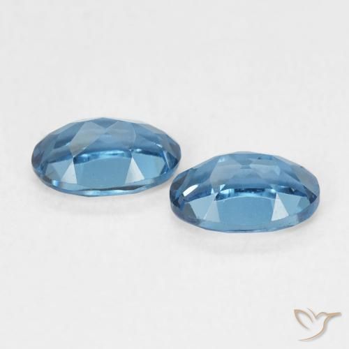 Gemas de Topacio Azul Londres natural de 1.17 ct, Ovalada, VVS