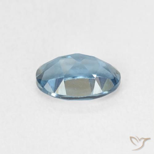 Topacio Azul Londres natural de 0.56 ct, Ovalada, VVS-VS