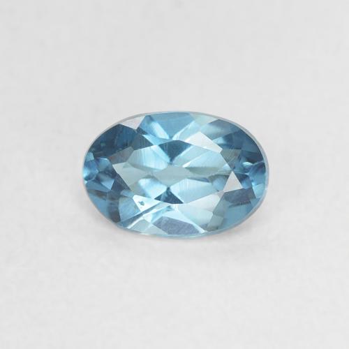 0.49ct Natural Azul Londres Topacio, Ovalada, VVS-VS