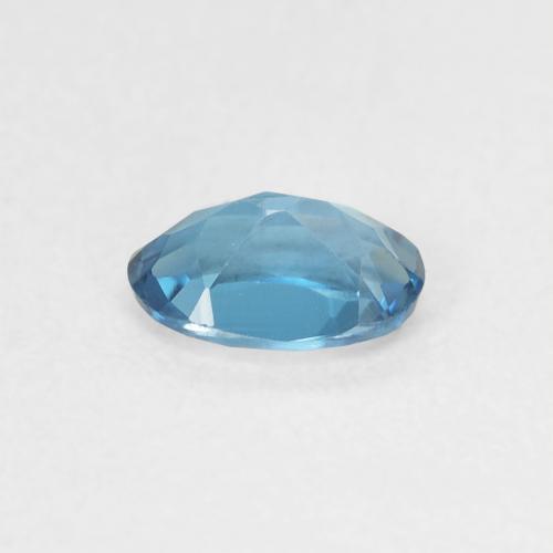 Topacio Azul Londres natural de 0.49 ct, Ovalada, VVS-VS