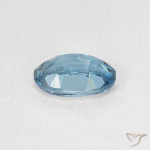 Topacio Azul Londres natural de 0.57 ct, Ovalada, VVS-VS