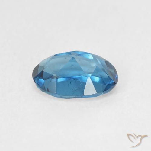 Topacio Azul Londres natural de 0.63 ct, Ovalada, VVS-VS