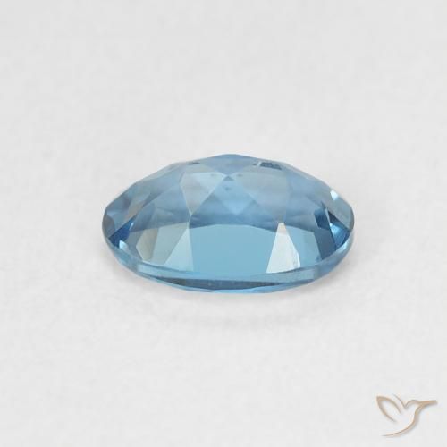 Topacio Azul Londres natural de 0.60 ct, Ovalada, VVS-VS