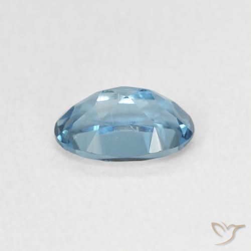 Topacio Azul Londres natural de 0.54 ct, Corte Óvalo, VVS-VS