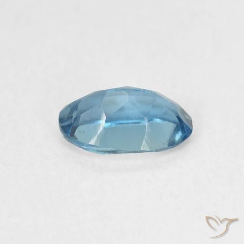 Topacio Azul Londres natural de 0.52 ct, Ovalada, VVS-VS