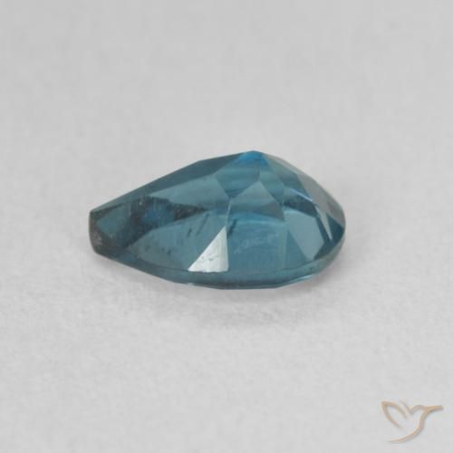 Topacio Azul Londres natural de 0.89 ct, En forma de pera, VS