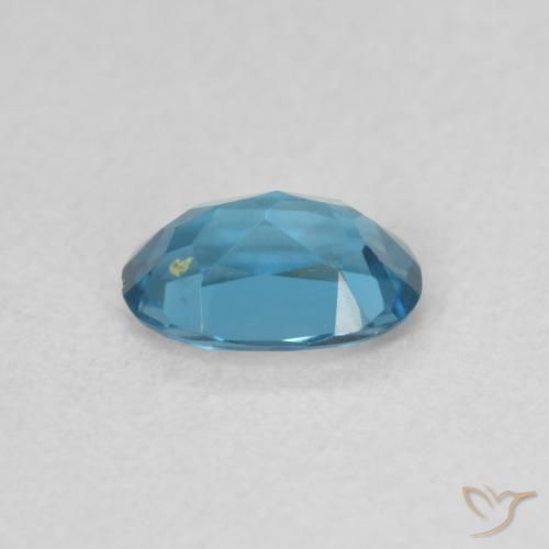 Topacio Azul Londres natural de 0.52 ct, Ovalada, VS