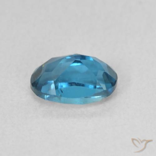 Topacio Azul Londres natural de 0.66 ct, Ovalada, VS