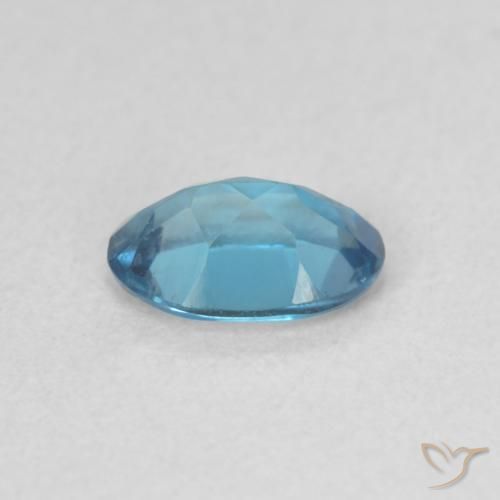 Topacio Azul Londres natural de 0.51 ct, Ovalada, VVS