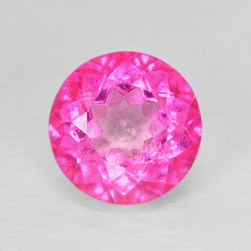 4.03ct Natural Rosa oscuro Topacio, Redondo, VVS-VS