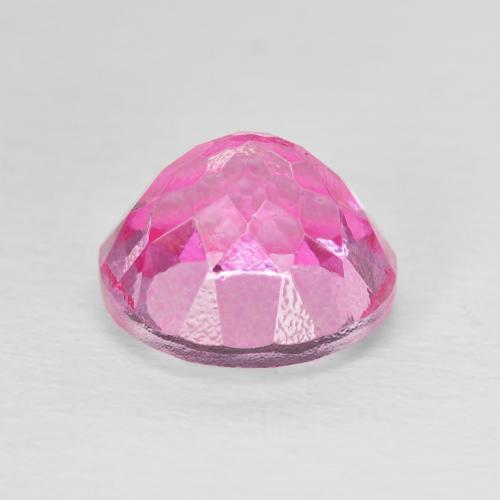 Topacio Rosa oscuro natural de 4.03 ct, Redondo, VVS-VS